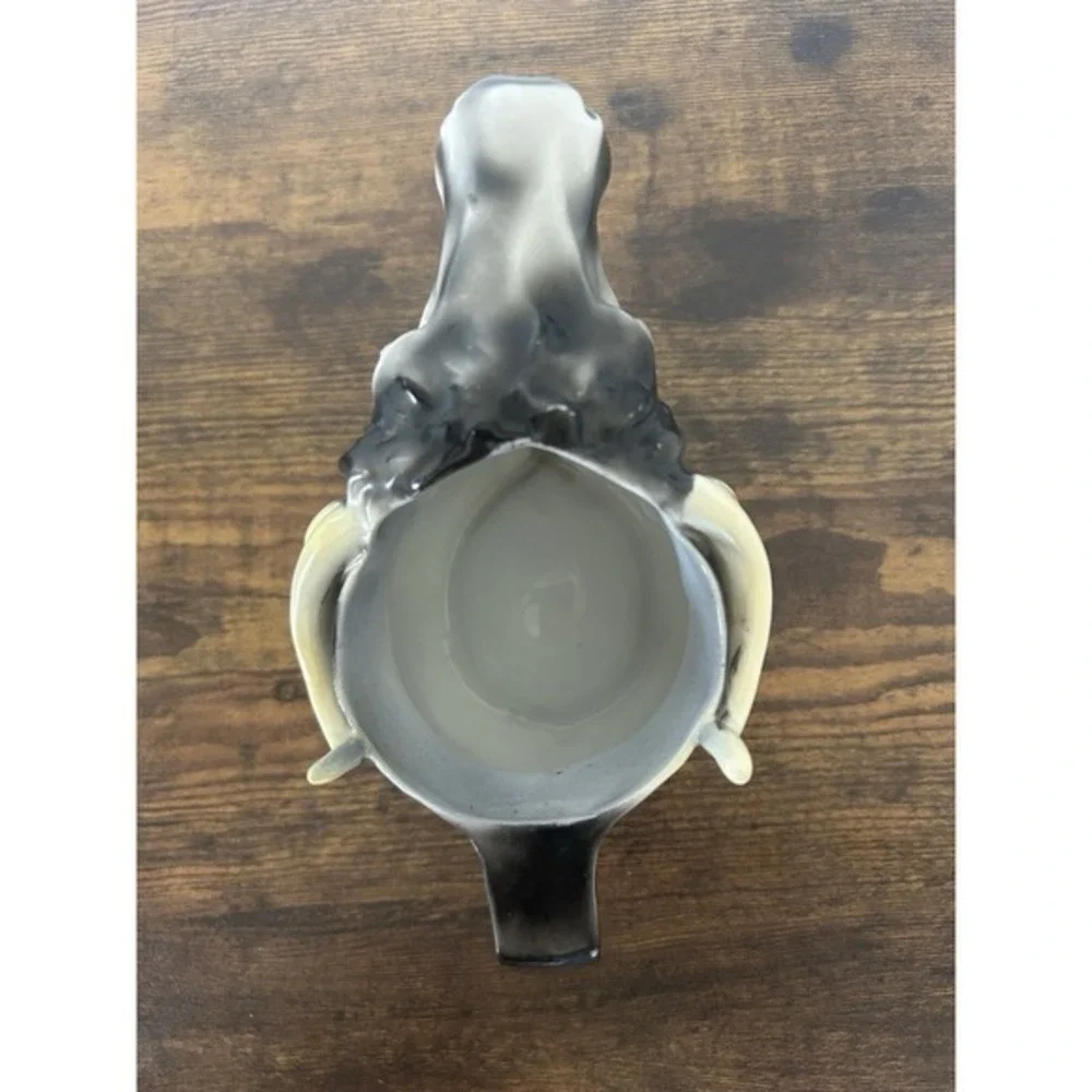 RARE Vintage Royal Bayreuth‎ Creamer Pitcher Water Buffalo Bavaria Stamped